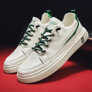 Latest Men's Casual Shoes Lightweight Breathable Men Shoes Flat Lace-Up Men Sneakers White Business Travel Tenis Masculino Shoes