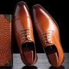 Men Formal Shoes Leather Business Casual Shoes High Quality Men Dress Office Luxury Shoes Male Breathable Oxfords Latest