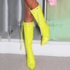 New Fashion Luxury Pointed Toe Stiletto Women's Shoes Retro Metal Buckle Zipper Knee High Boots Slim Tassel Boots Women Size 43