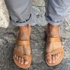 Rome Sandals Unisex Couple Shoes Latest Summer Men Women Casual Retro Sandals Sewing Flat Slippers Outdoor Footwear Big Size 35-48
