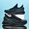 Sneakers Men Latest New Breathable Stretch Fabric Soft Comfortable Running Sport Shoes Big Size 47 48 Lightweight Men Shoes